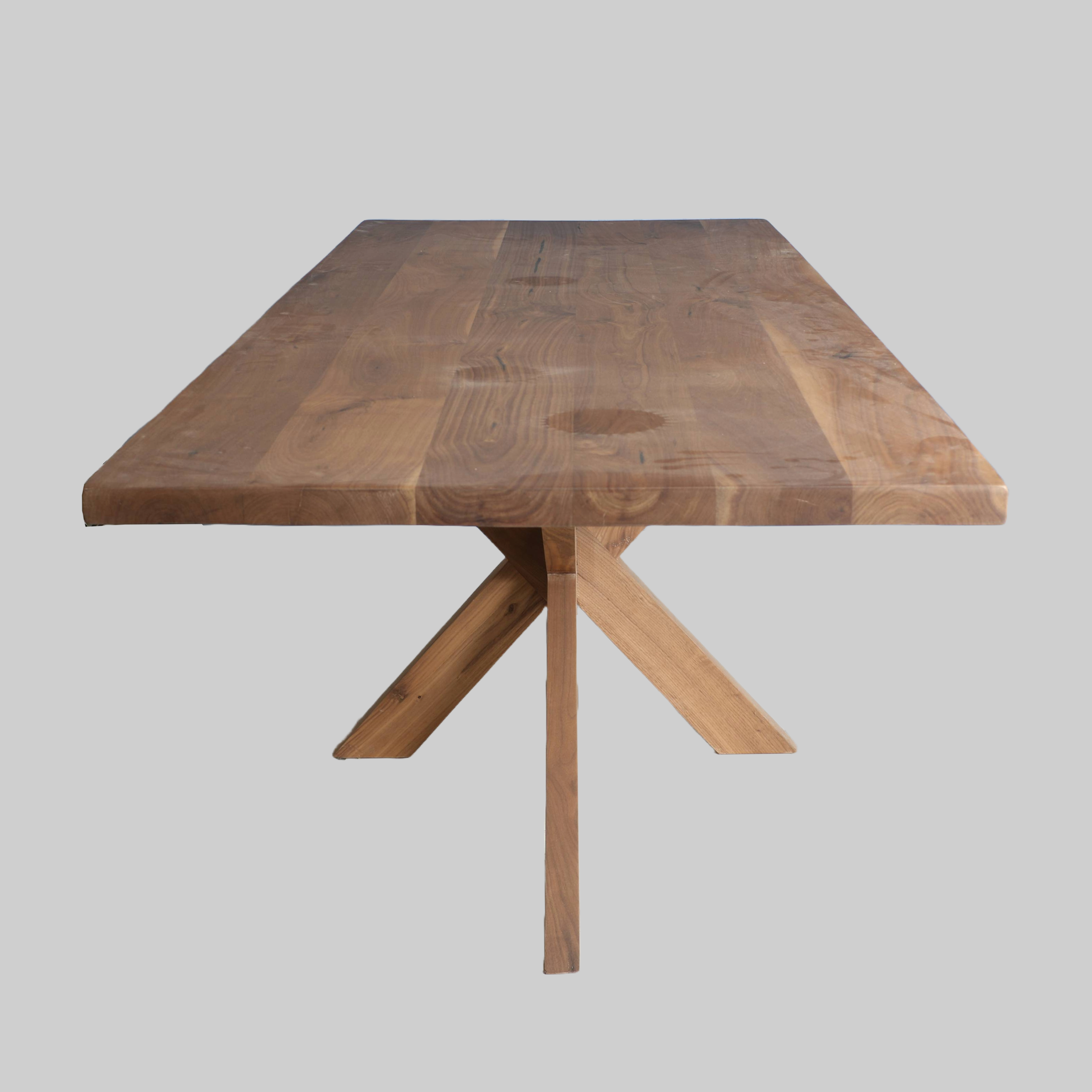 Eettafel notenhout 240x90 cm – matrixpoot - Afbeelding 2