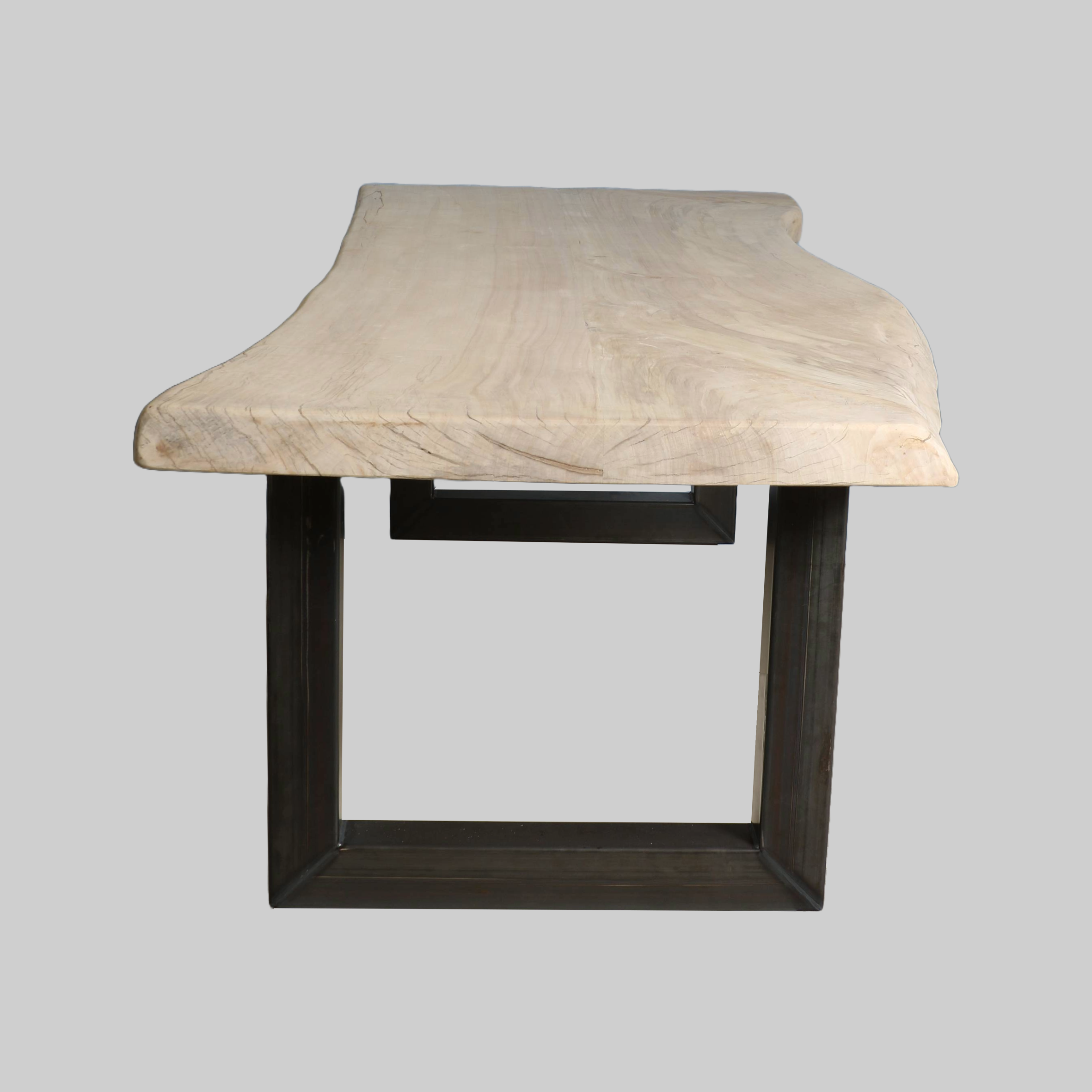 Eettafel populierenhout 240x100 cm – 7 cm blad - Afbeelding 2