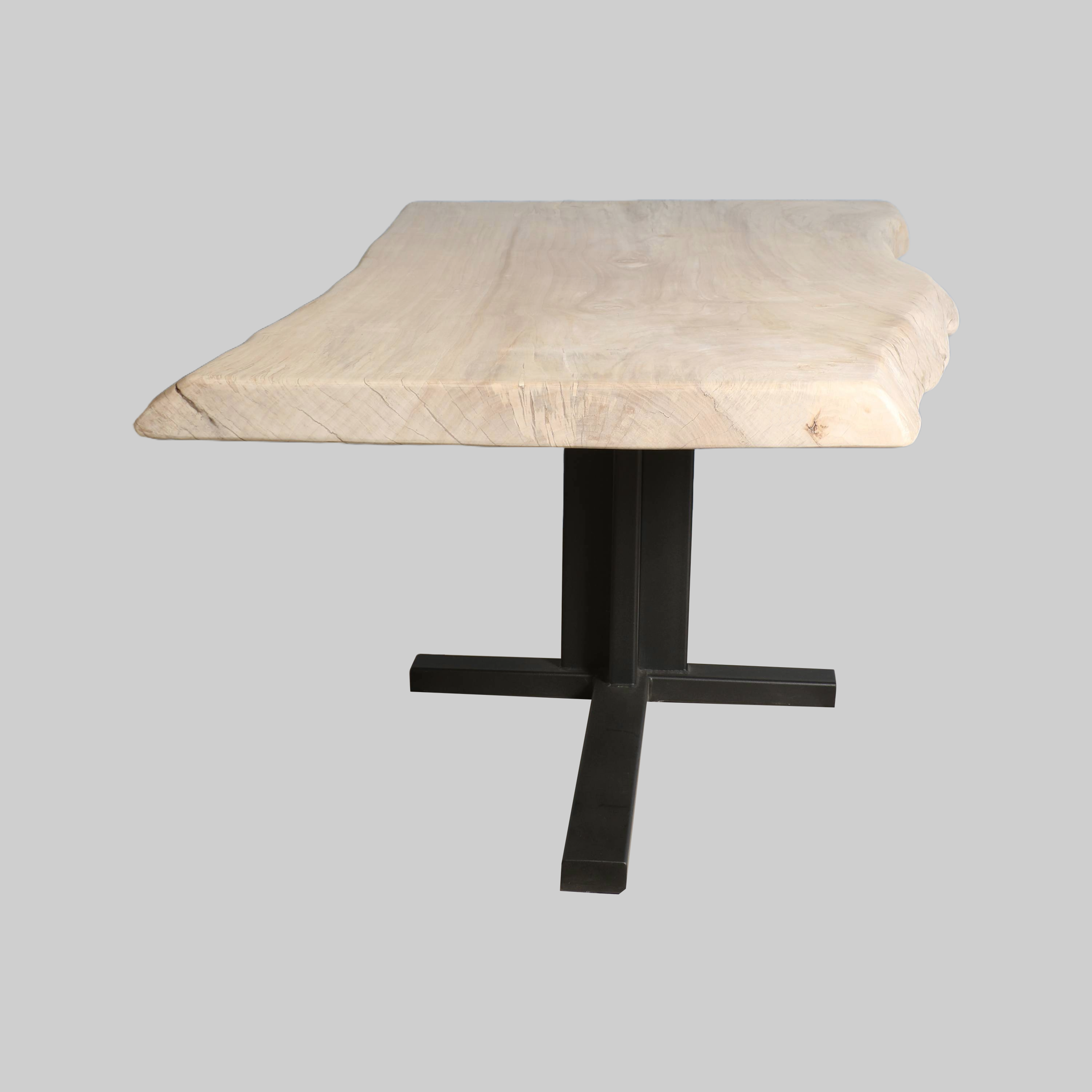 Eettafel populierenhout 280x100 cm – 8 cm blad - Afbeelding 2