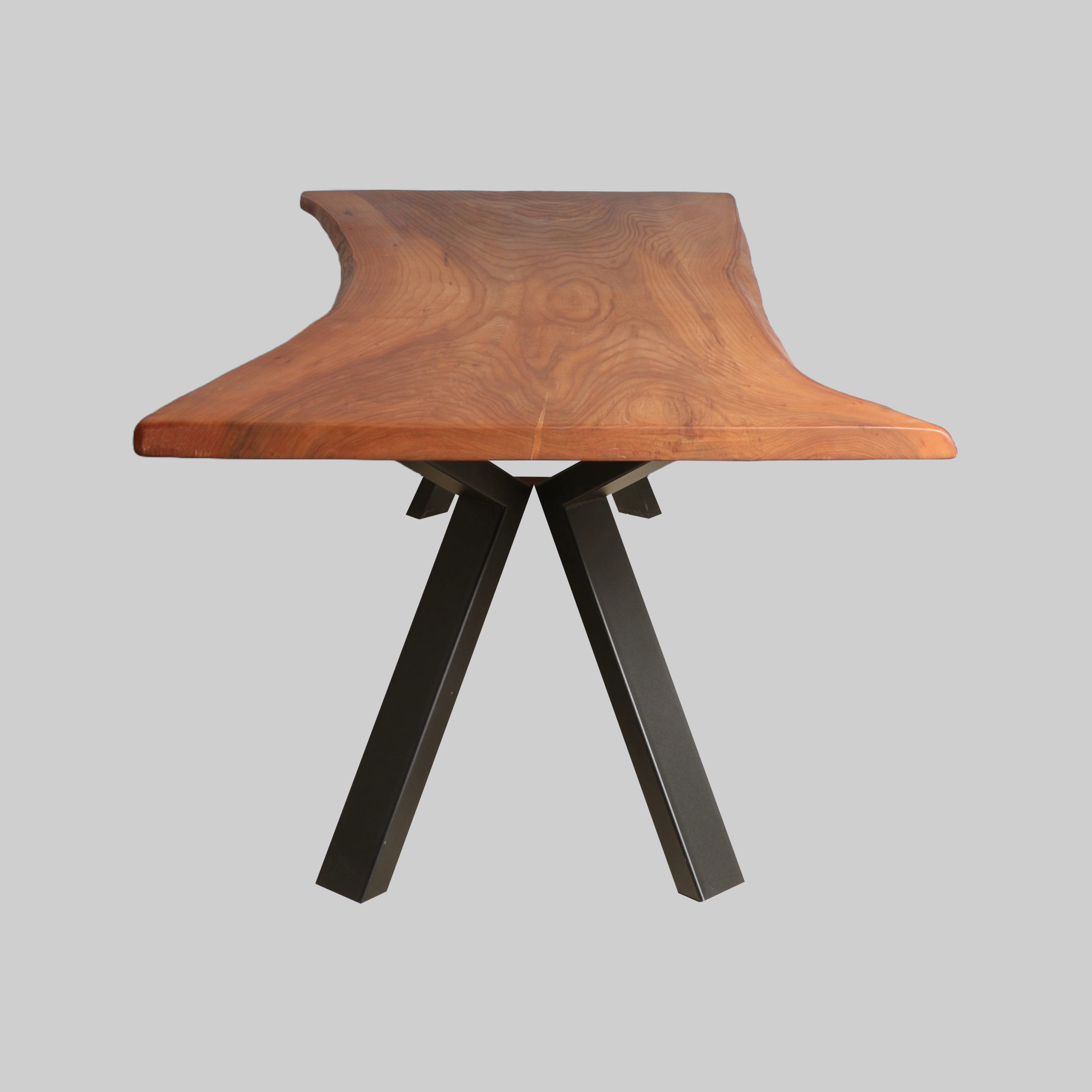 Eettafel iepenhout 270x85 cm – 4 cm blad - Afbeelding 2