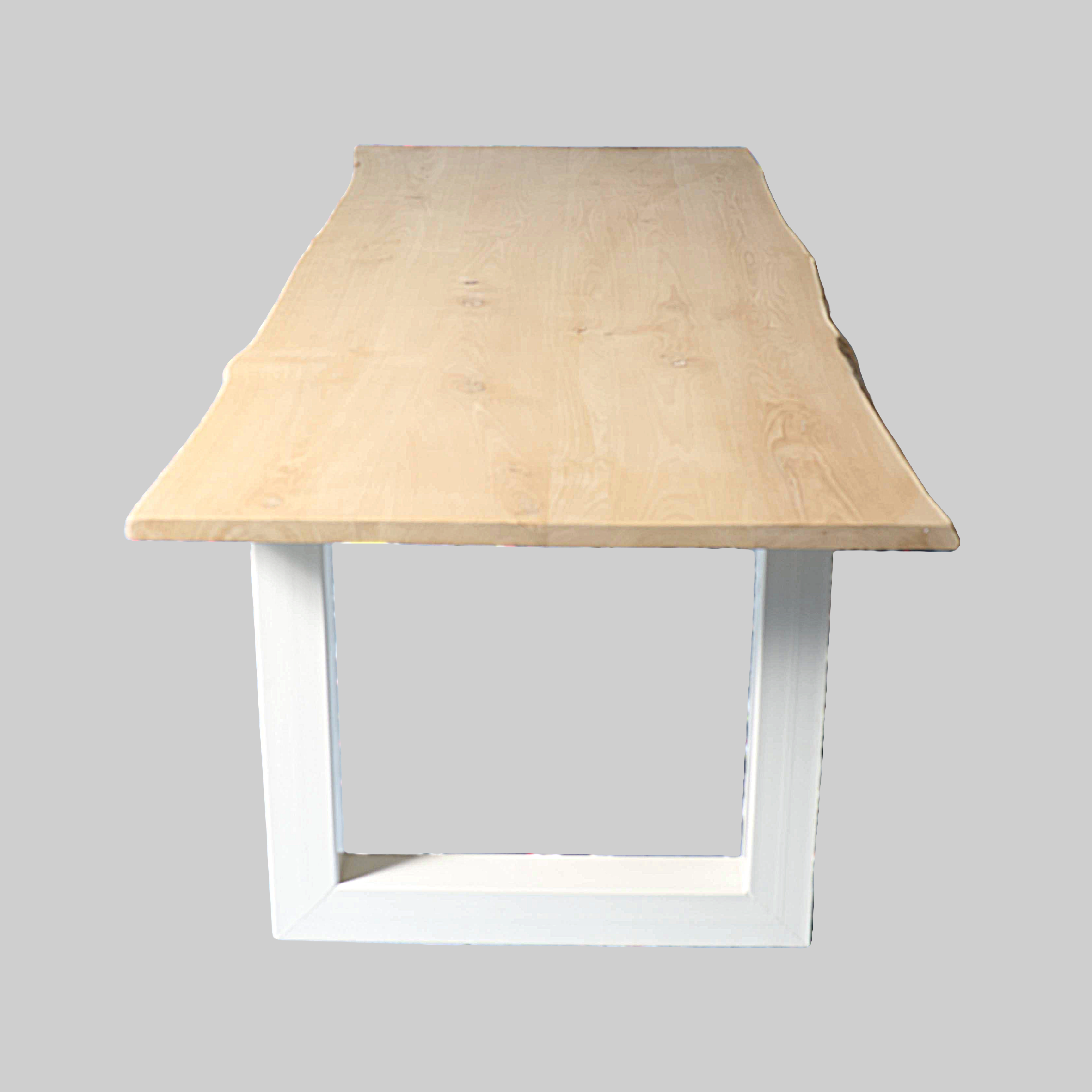 Eettafel iepenhout 260x100 cm – 4 cm blad - Afbeelding 2