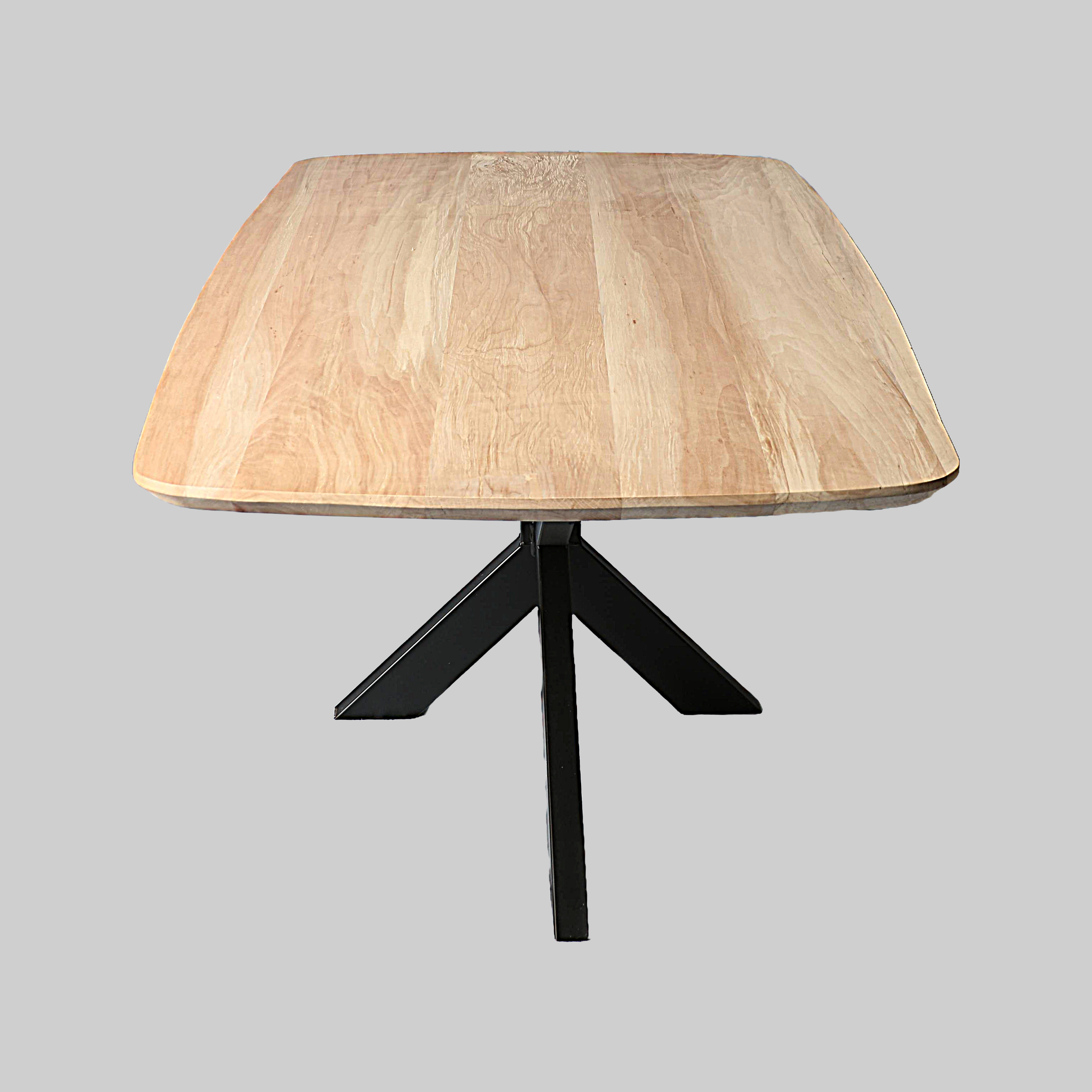 Deens ovale eettafel iepenhout 205x107 cm – 4 cm blad - Afbeelding 2