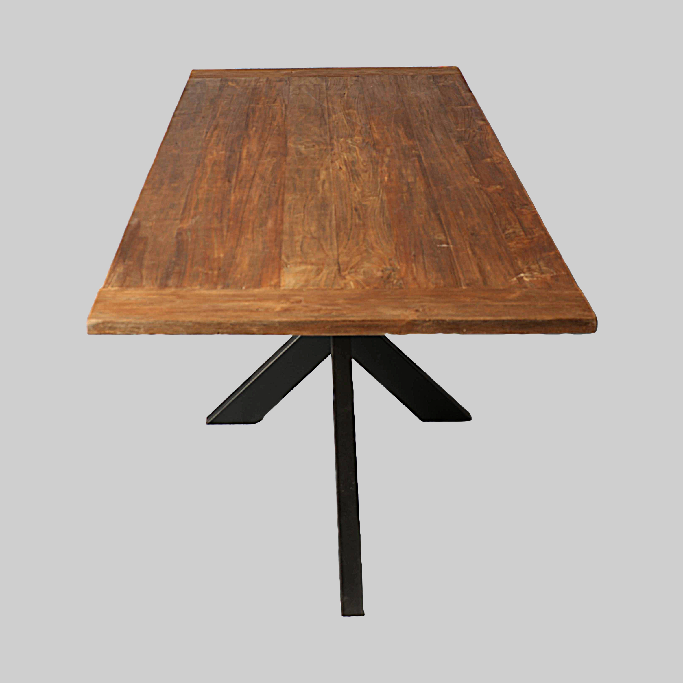 Eettafel teakhout 220x90 cm – 3 cm blad - Afbeelding 2