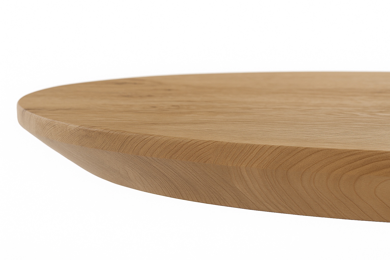 Deens ovale eiken eettafel met Facetrand - Afbeelding 2